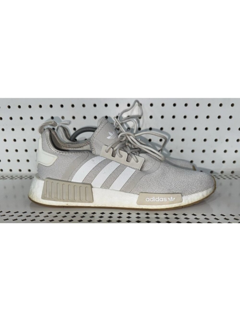 Adidas NMD R1 Aluminum White Mens Athletic Shoes Sneakers Size 10 IE4695